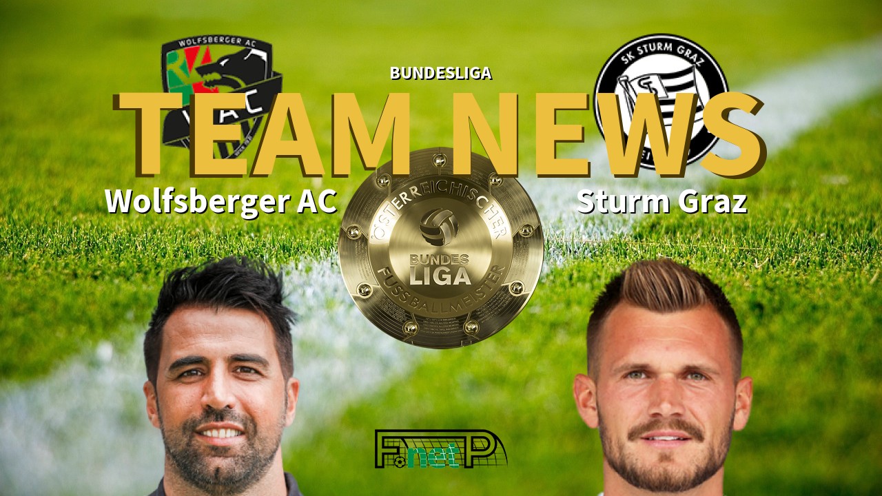 Bundesliga News: Wolfsberger AC vs Sturm Graz Confirmed Line-ups