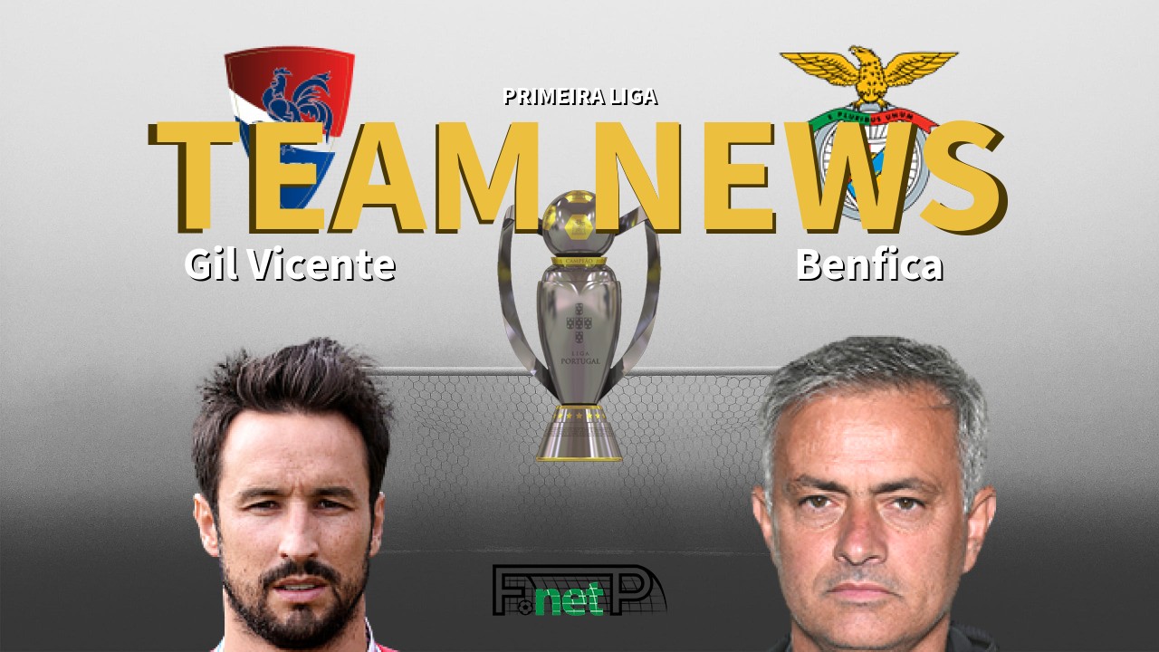Primeira Liga News: Gil Vicente vs Benfica Confirmed Line-ups