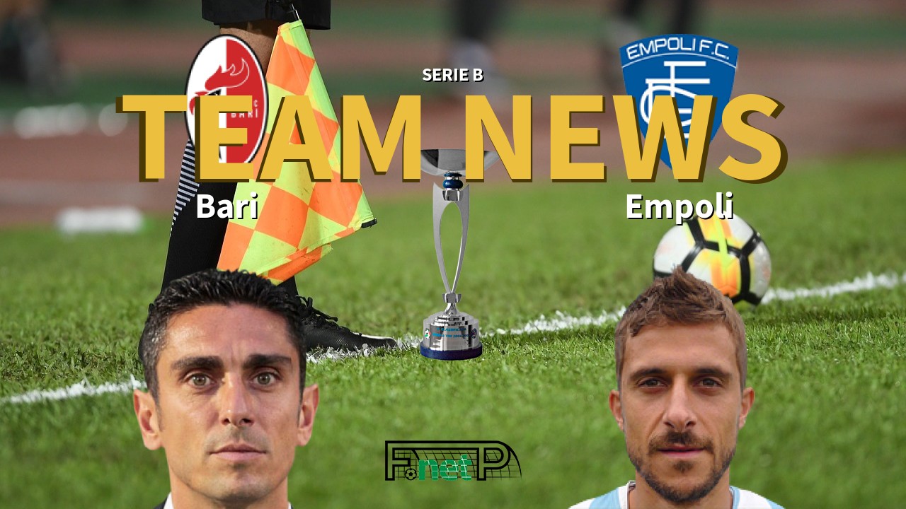Serie B News: AS Bari vs Empoli Confirmed Line-ups