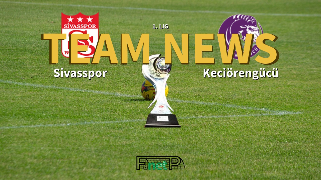 1. Lig News: Sivasspor vs Keciörengücü Confirmed Line-ups