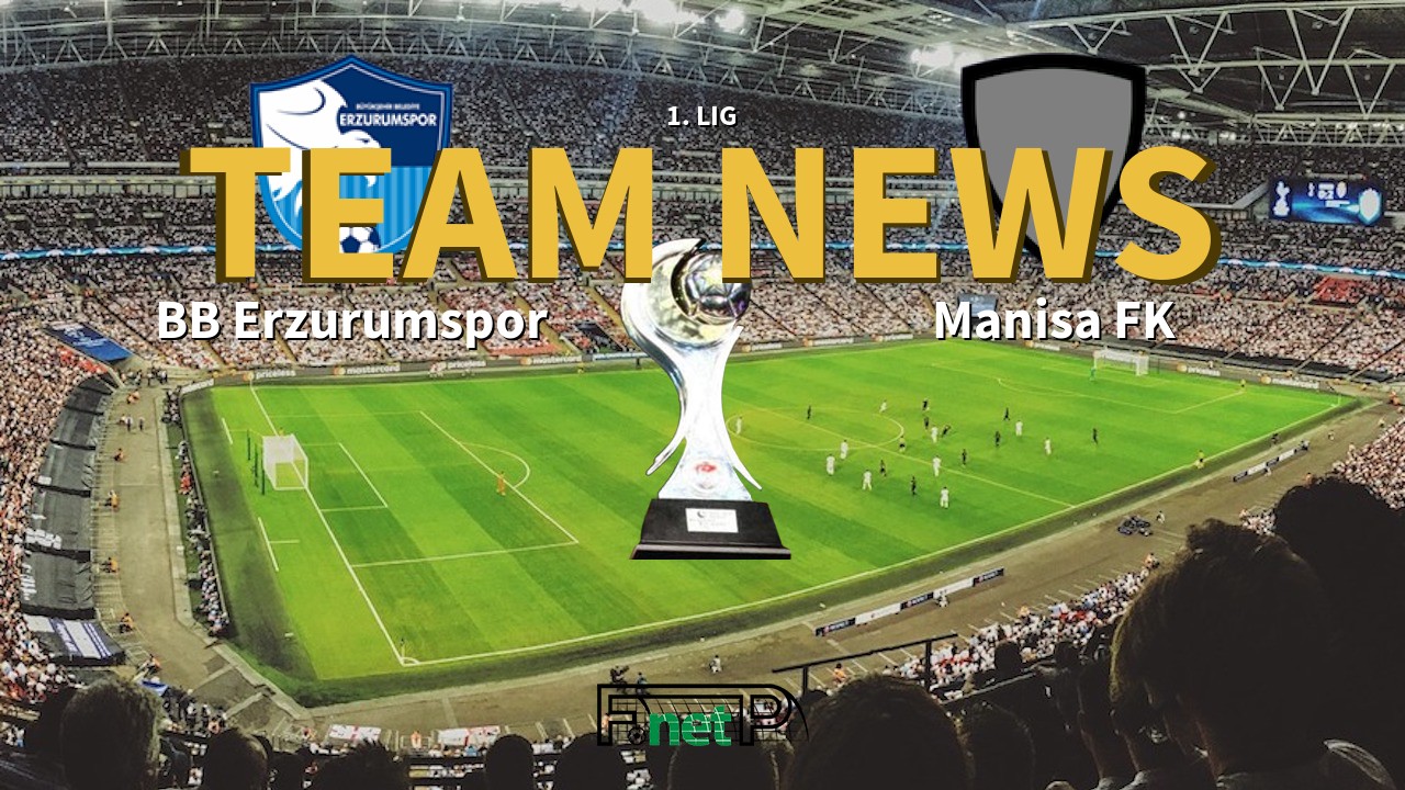 1. Lig News: BB Erzurumspor vs Manisa FK Confirmed Line-ups