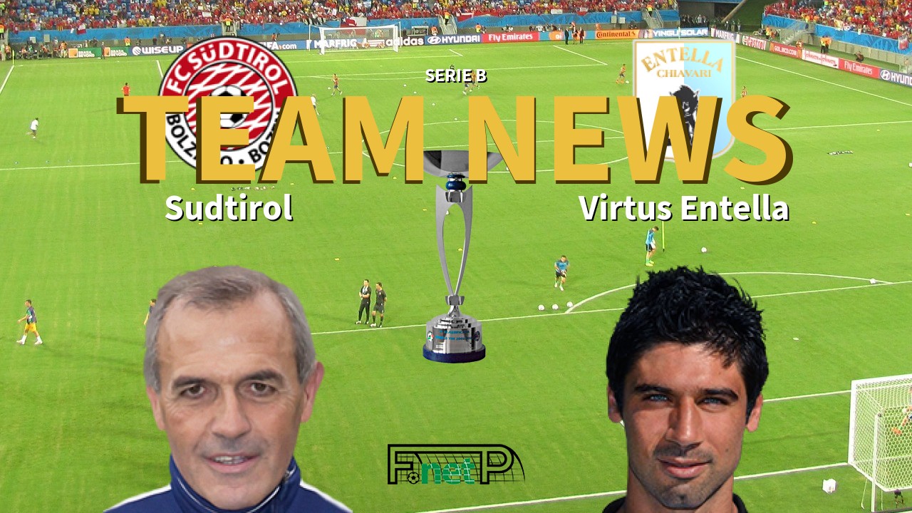 Serie B News: Südtirol-Alto Adige vs Entella Confirmed Line-ups