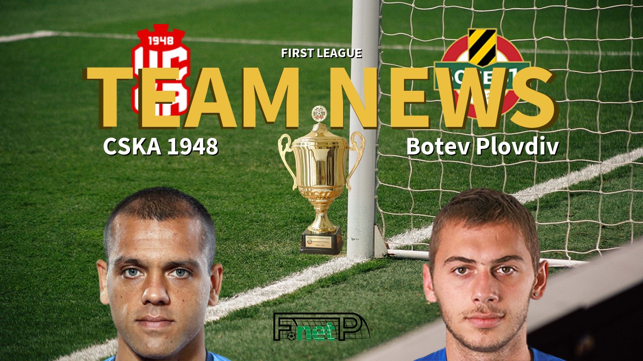 First League News: CSKA 1948 vs Botev Confirmed Line-ups