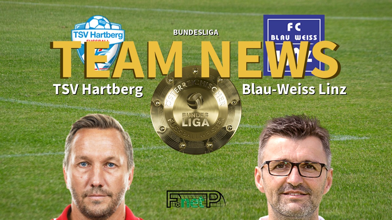 Bundesliga News: TSV Hartberg vs FC Blau-Weiss Linz Confirmed Line-ups