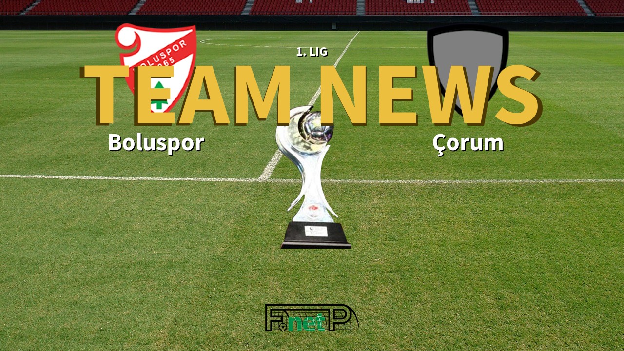 1. Lig News: Boluspor vs Corum Confirmed Line-ups