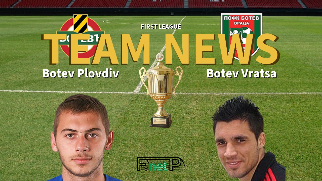 First League News: Botev vs Botev Vratsa Confirmed Line-ups