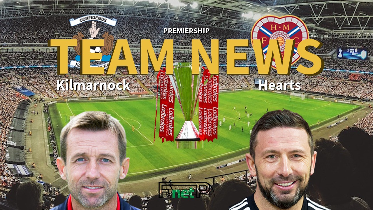 Premiership News: Kilmarnock vs Hearts Confirmed Line-ups