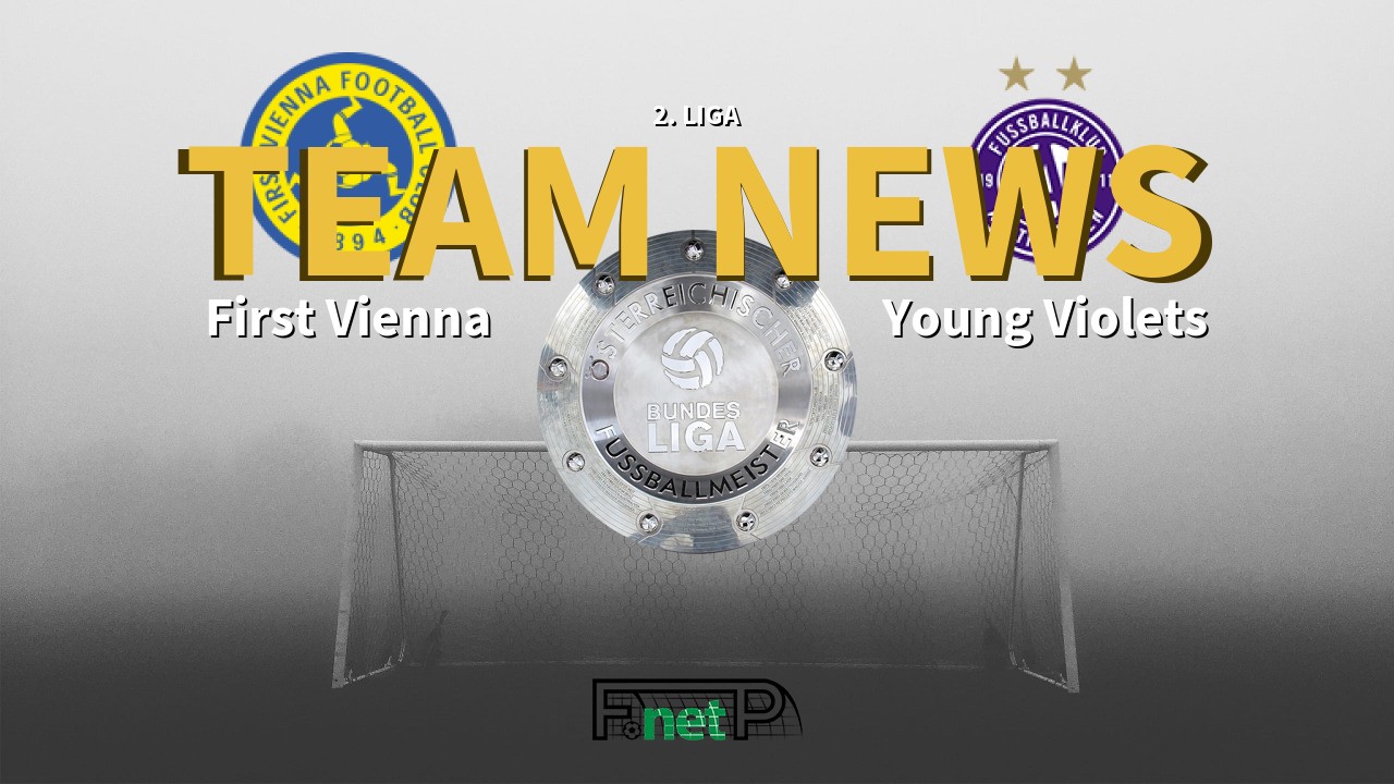 2. Liga News: First Vienna FC 1894 vs Austria Wien Amateure Confirmed Line-ups