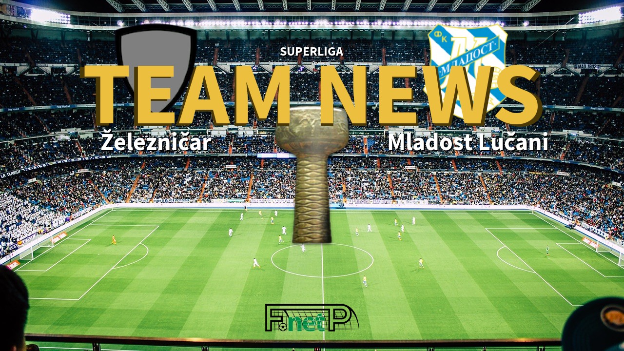 SuperLiga News: Železničar Pančevo vs Mladost Lučani Confirmed Line-ups