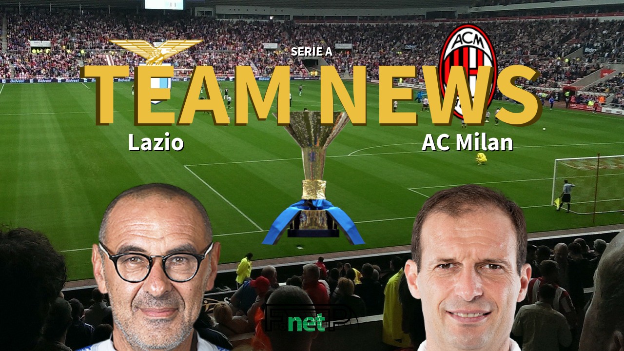 Serie A News: Lazio vs AC Milan Confirmed Line-ups