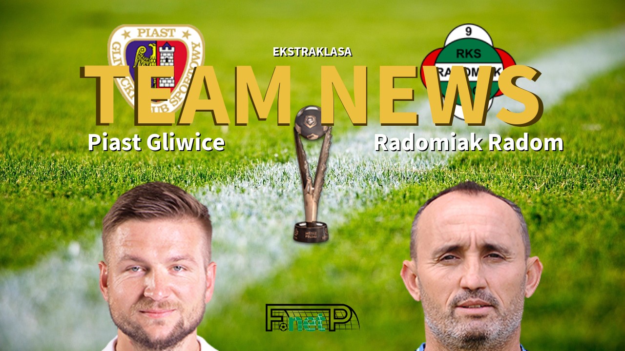 Ekstraklasa News: Piast Gliwice vs Radomiak Radom Confirmed Line-ups