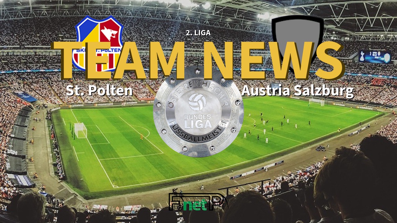 2. Liga News: SKN St. Pölten vs Austria Salzburg Confirmed Line-ups