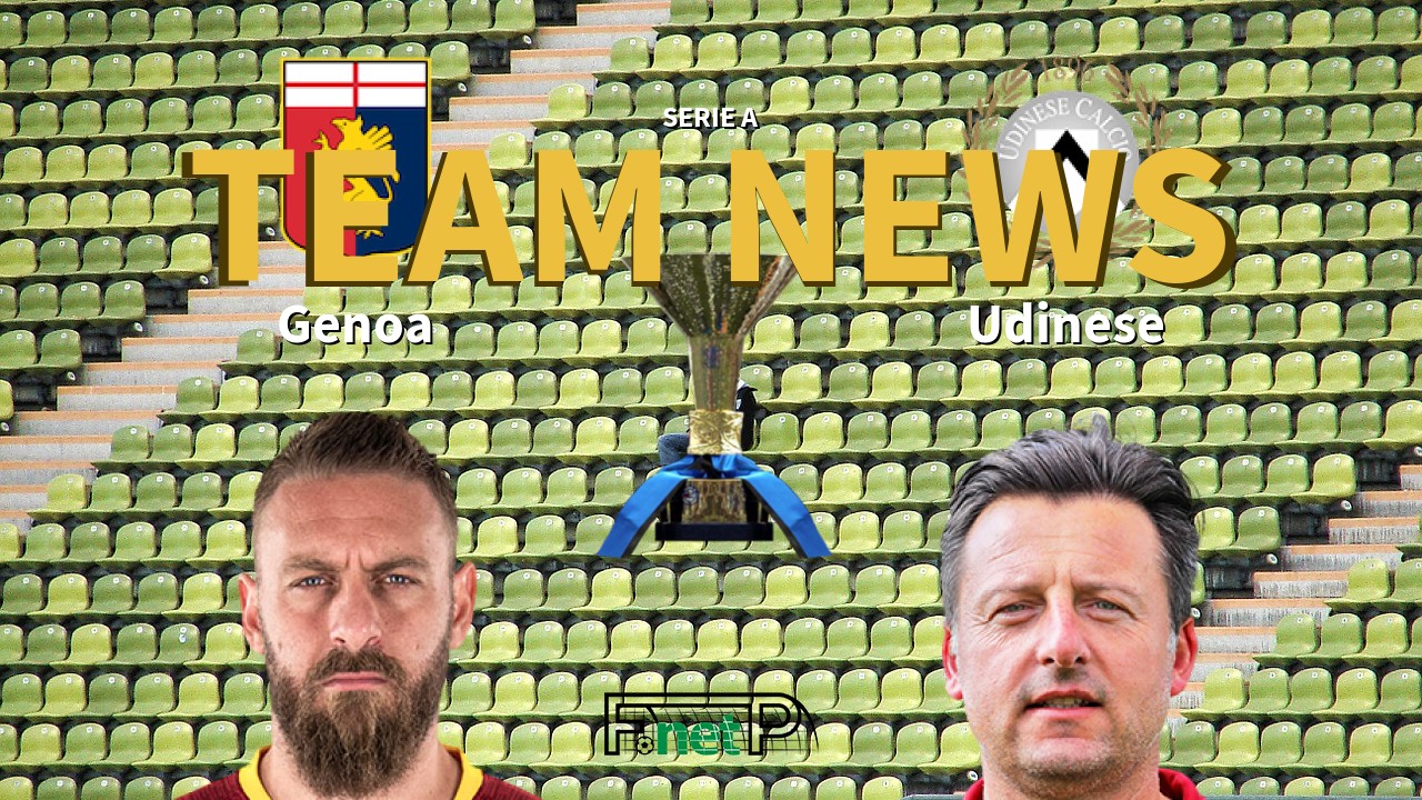 Serie A News: Genoa vs Udinese Confirmed Line-ups