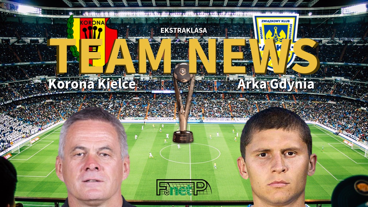 Ekstraklasa News: Korona Kielce vs Arka Gdynia Confirmed Line-ups