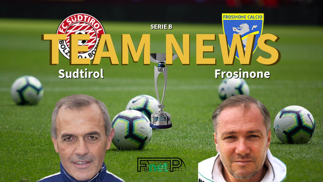 Serie B News: Südtirol-Alto Adige vs Frosinone Confirmed Line-ups