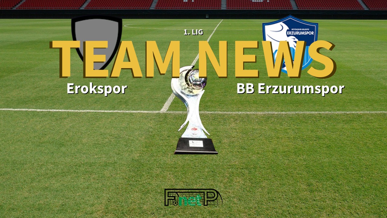 1. Lig News: Erokspor vs BB Erzurumspor Confirmed Line-ups