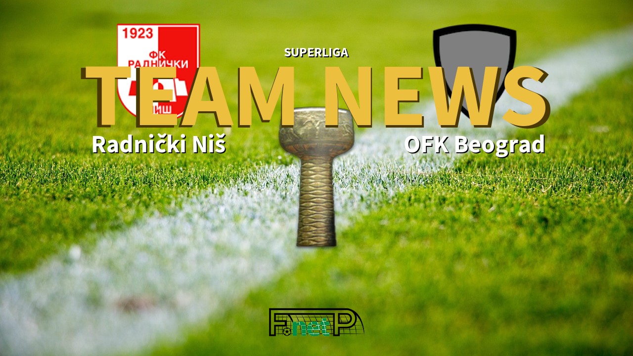 SuperLiga News: Radnički Niš vs OFK Beograd Confirmed Line-ups