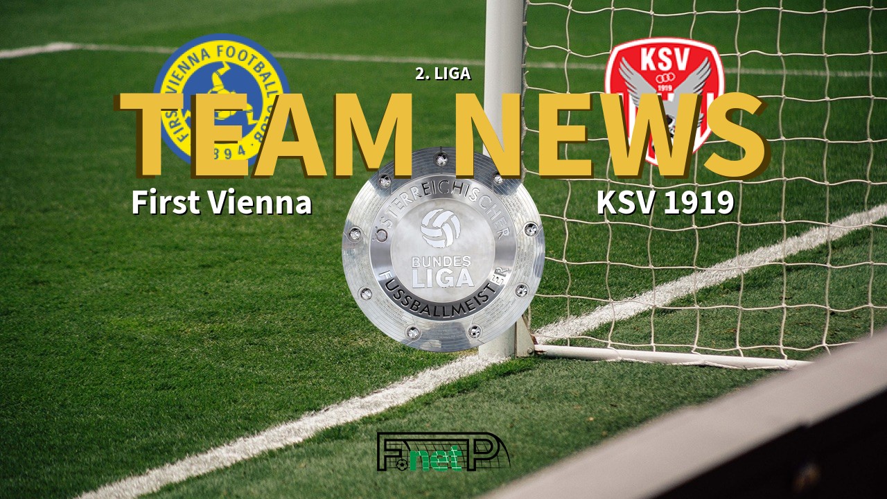 2. Liga News: First Vienna FC 1894 vs KSV 1919 Confirmed Line-ups