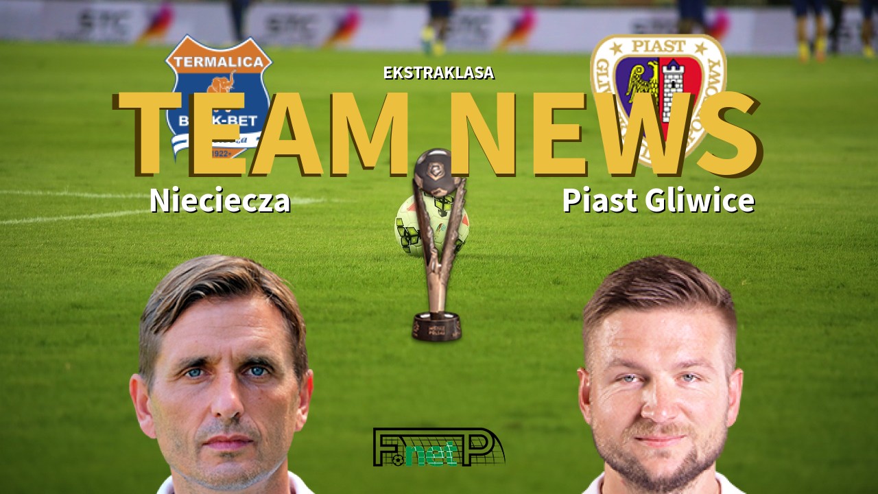 Ekstraklasa News: BBT Nieciecza vs Piast Gliwice Confirmed Line-ups
