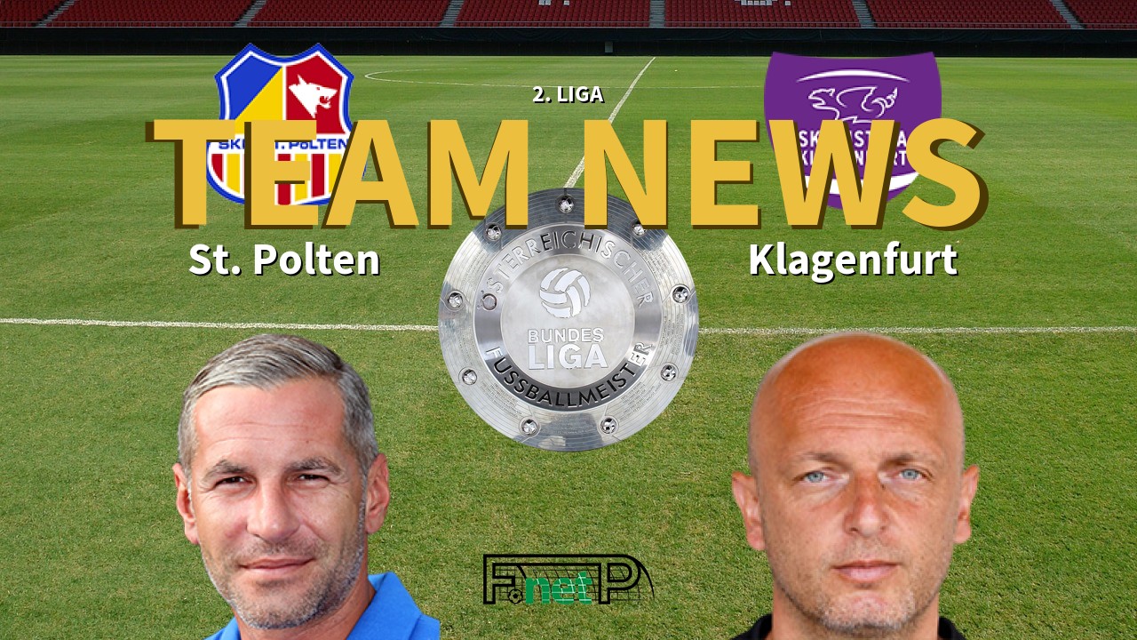 2. Liga News: SKN St. Pölten vs Austria Klagenfurt Confirmed Line-ups