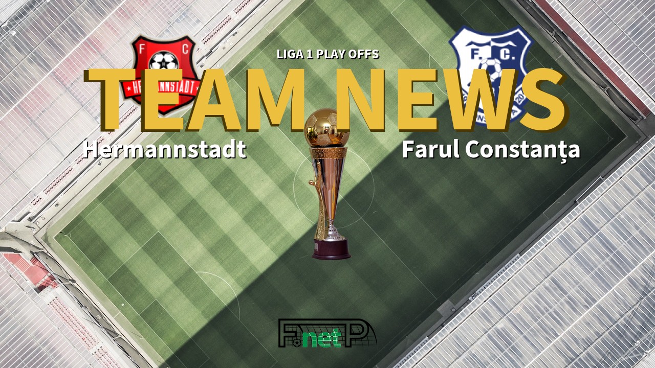 Liga 1 Play Offs News: Hermannstadt vs Farul Constanța Confirmed Line-ups