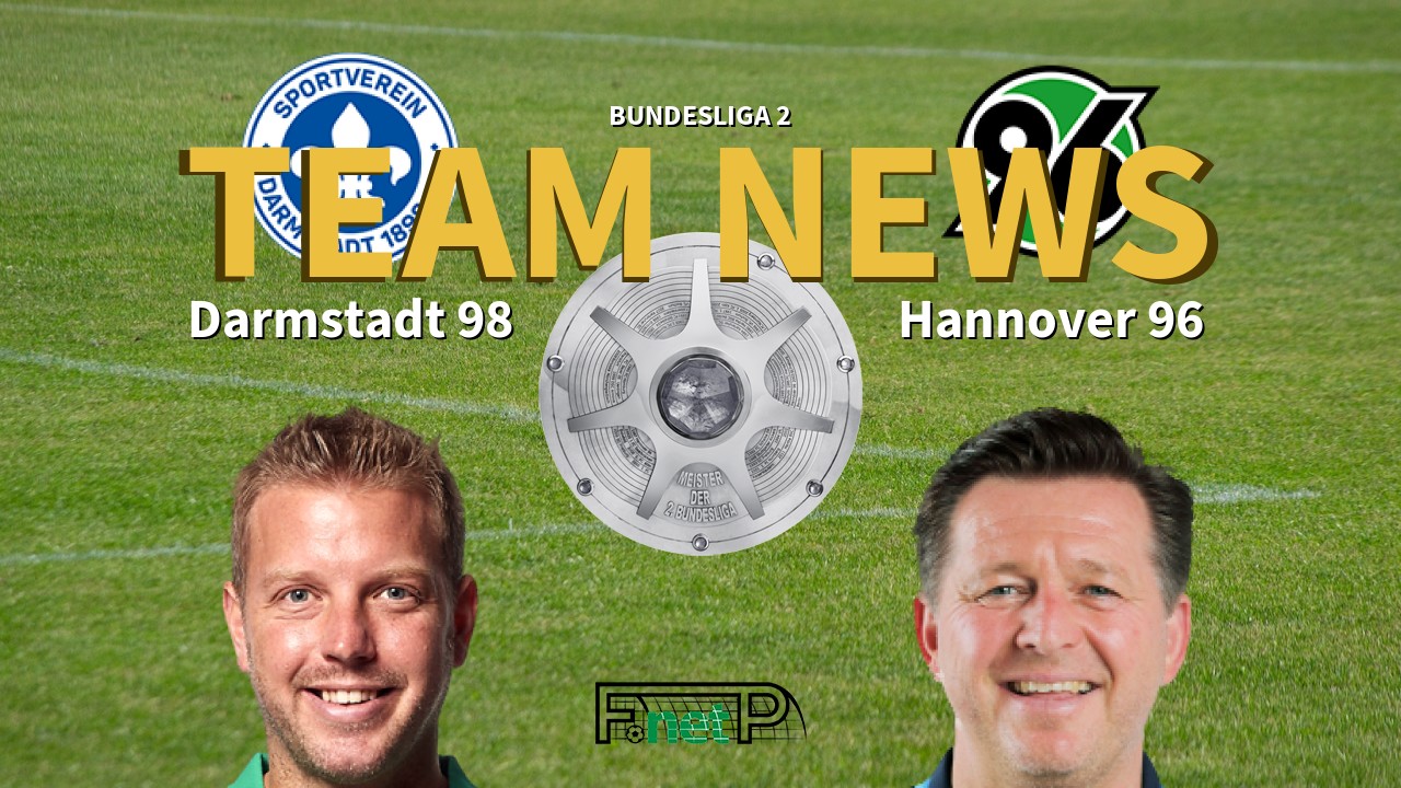Bundesliga 2 News: Darmstadt vs Hannover Confirmed Line-ups