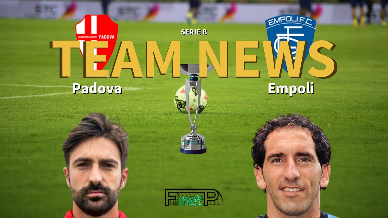 Serie B News: Padova vs Empoli Confirmed Line-ups