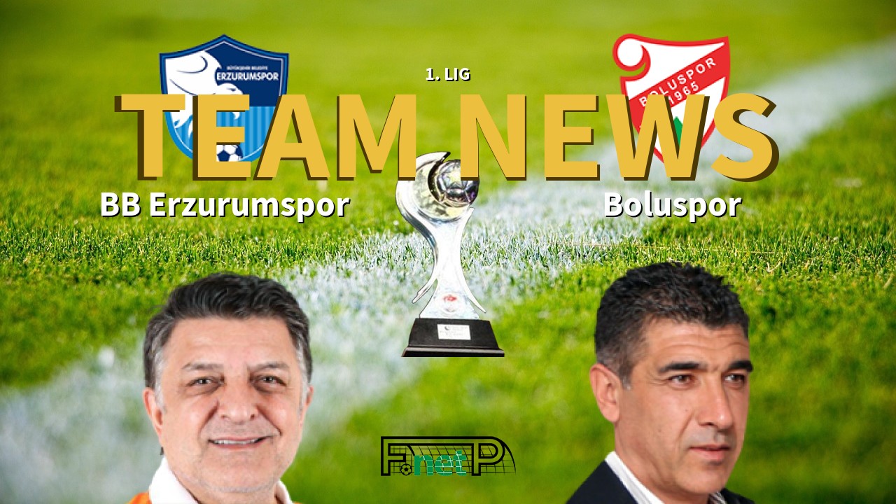 1. Lig News: BB Erzurumspor vs Boluspor Confirmed Line-ups