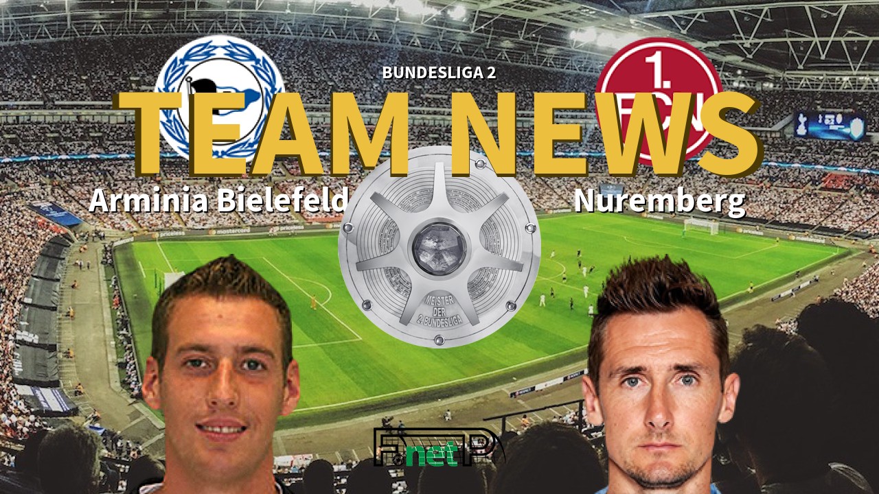 Bundesliga 2 News: Arminia Bielefeld vs Nuremberg Confirmed Line-ups