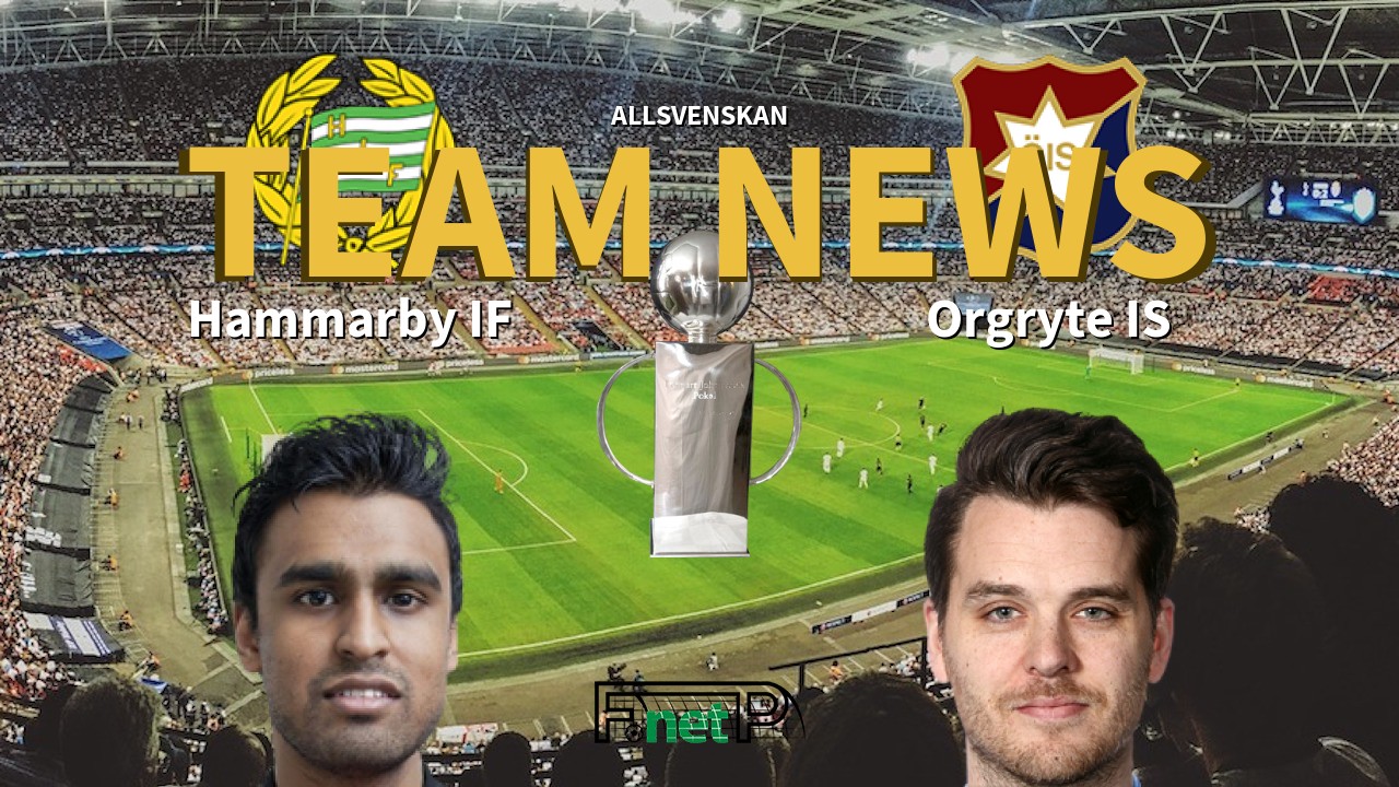 Allsvenskan News: Hammarby IF vs Orgryte Confirmed Line-ups