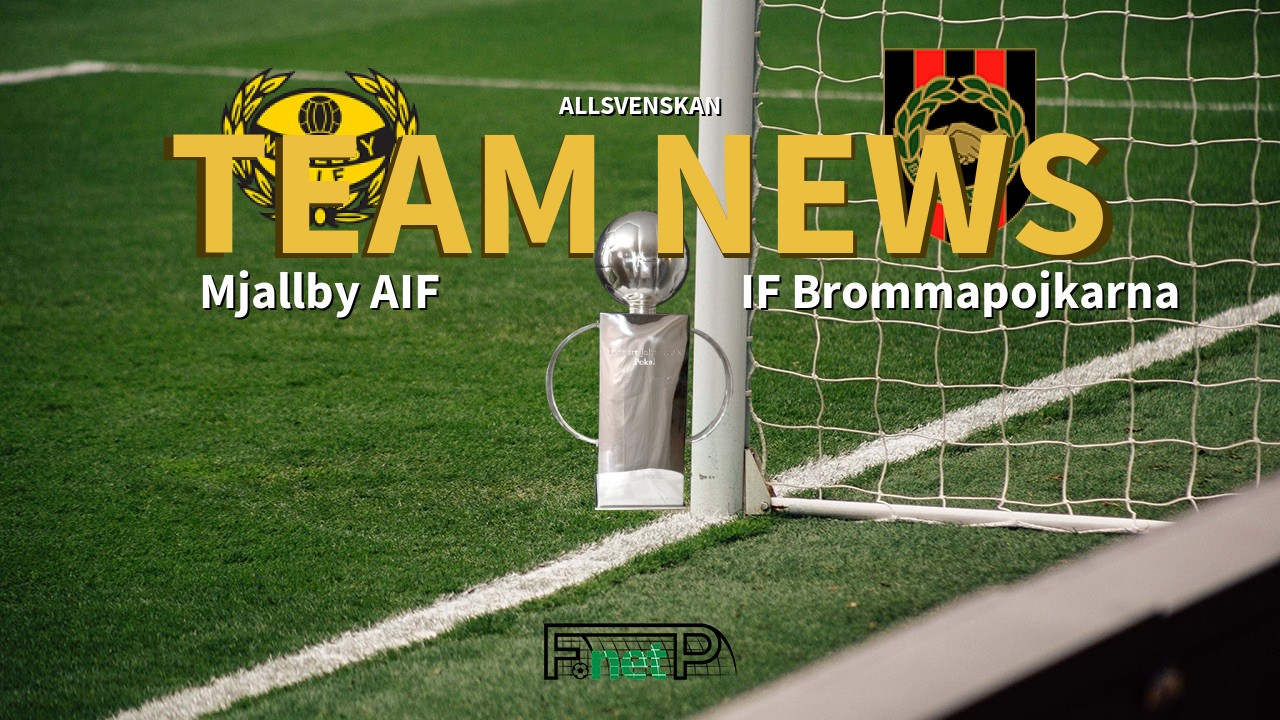 Allsvenskan News: Mjällby AIF vs IF Brommapojkarna Confirmed Line-ups