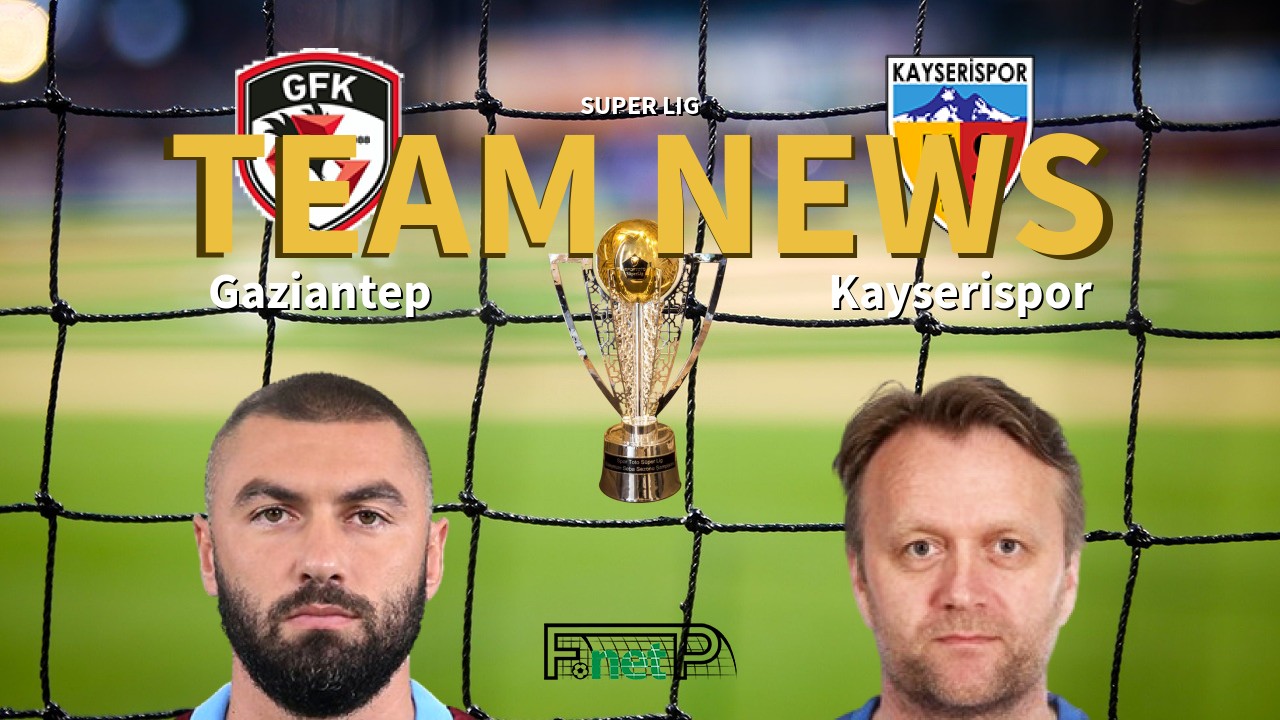 Super Lig News: Gaziantep vs Kayserispor Confirmed Line-ups