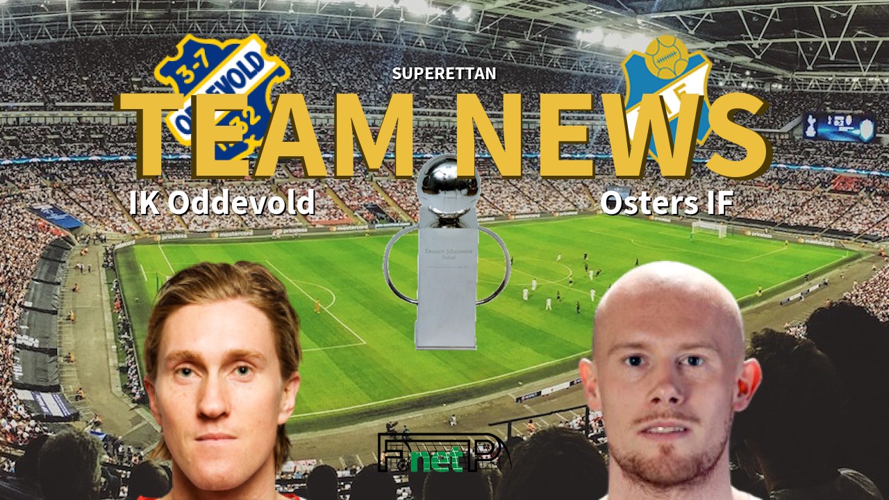 Superettan News: IK Oddevold vs Östers IF Confirmed Line-ups