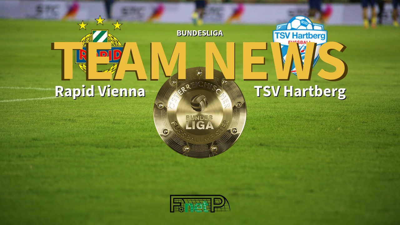 Bundesliga News: Rapid Vienna vs TSV Hartberg Confirmed Line-ups