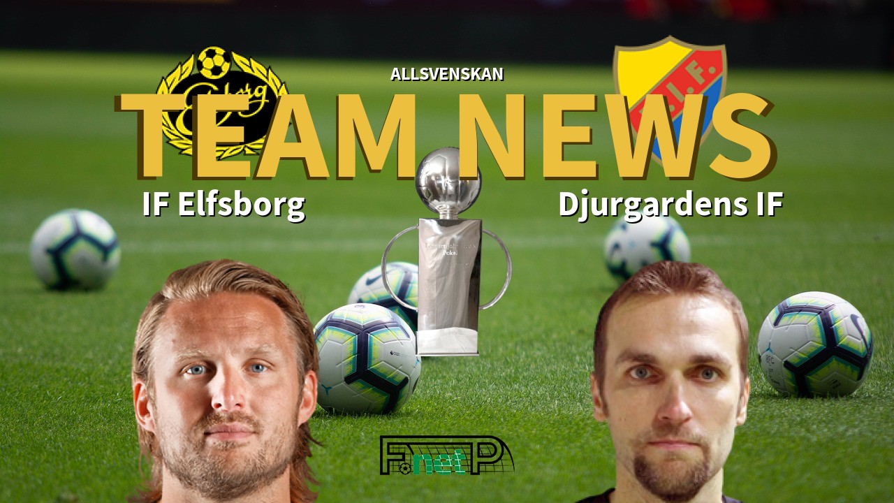 Allsvenskan News: IF Elfsborg vs Djurgårdens IF Confirmed Line-ups