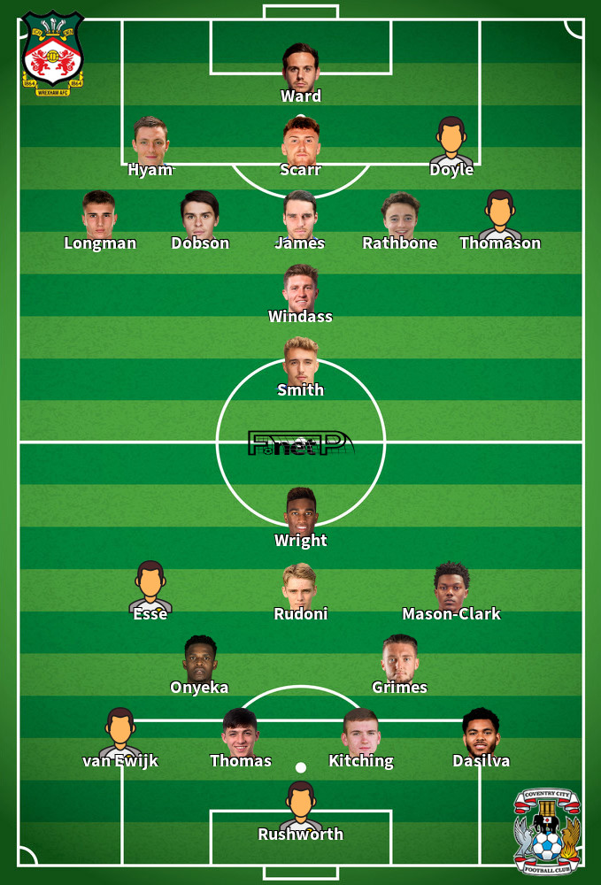 Coventry City v Wrexham Predicted Lineups 26-04-2026