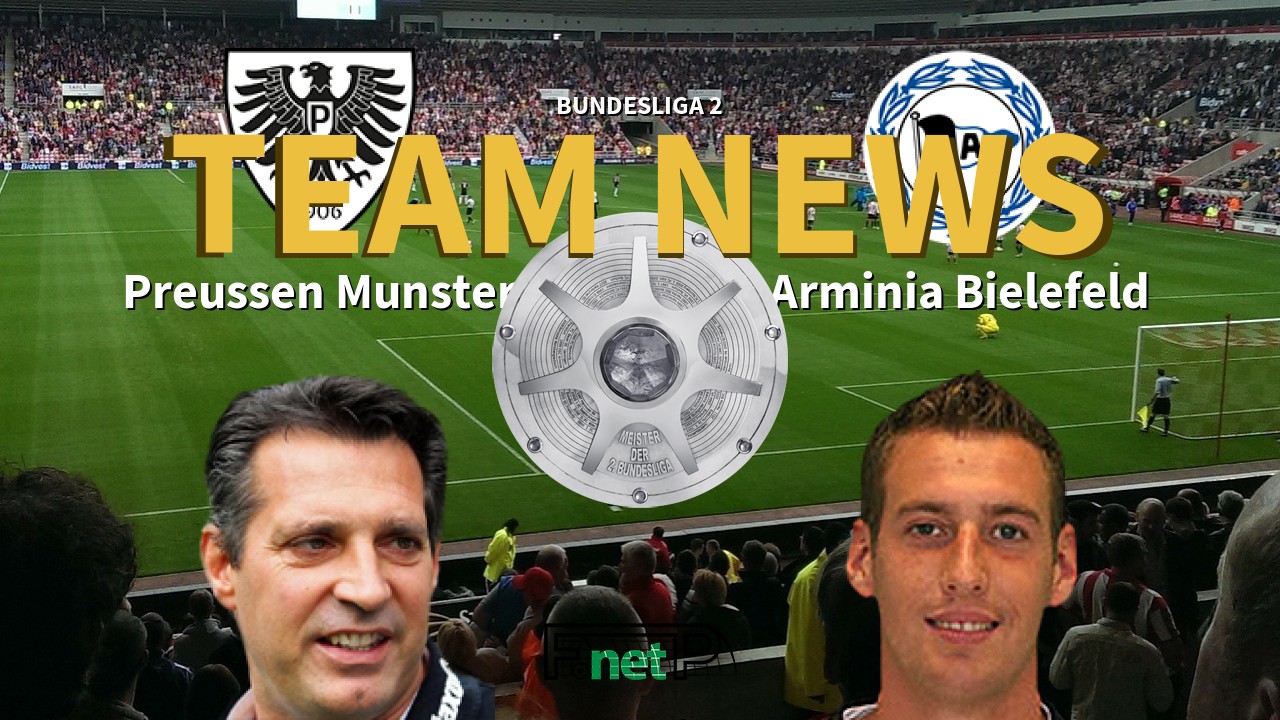 Bundesliga 2 News: Preussen Münster vs Arminia Bielefeld Confirmed Line-ups