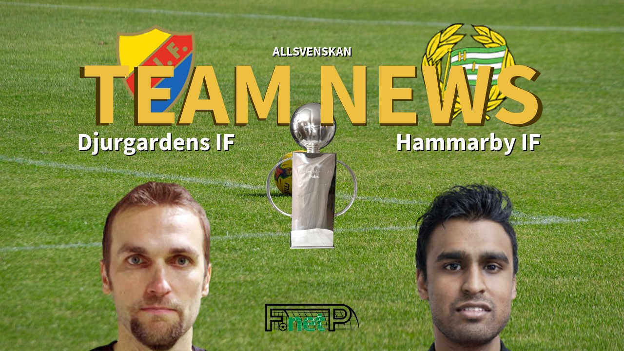 Allsvenskan News: Djurgårdens IF vs Hammarby IF Confirmed Line-ups