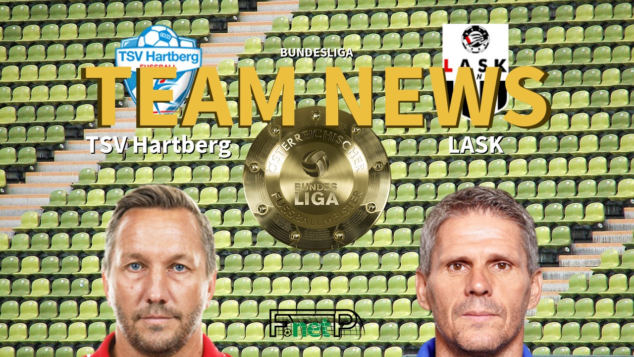 Bundesliga News: TSV Hartberg vs LASK Linz Confirmed Line-ups