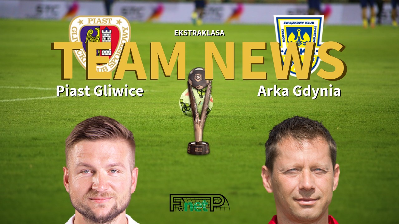 Ekstraklasa News: Piast Gliwice vs Arka Gdynia Confirmed Line-ups