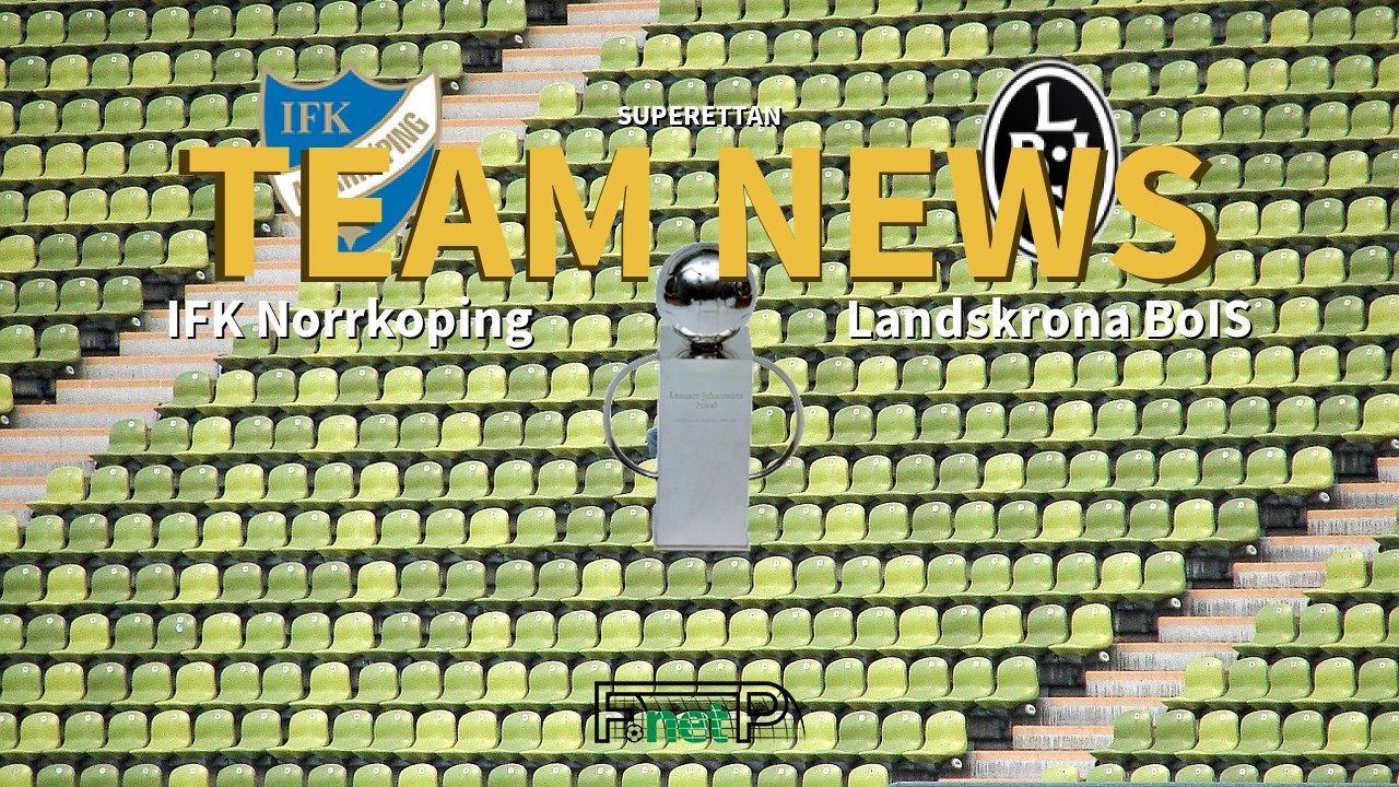 Superettan News: IFK Norrköping vs Landskrona BoIS Confirmed Line-ups