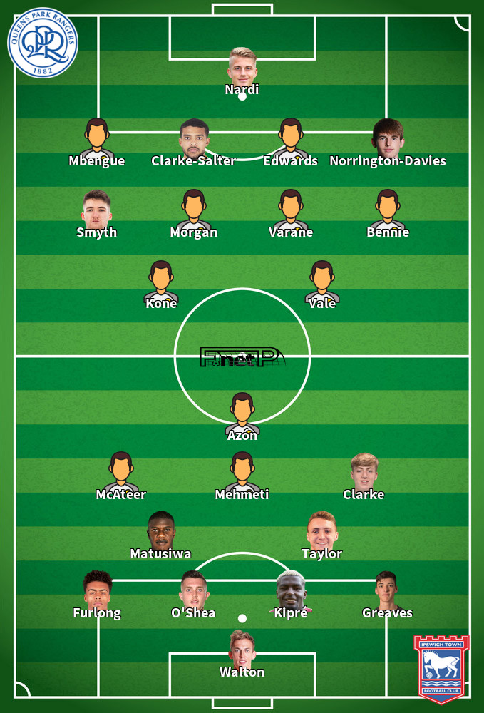 Ipswich Town v QPR Predicted Lineups 02-05-2026