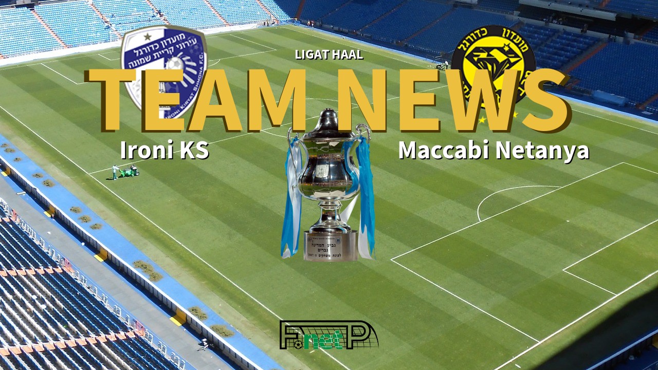 Ligat HaAl News: Ironi Kiryat Shmona vs Maccabi Netanya Confirmed Line-ups