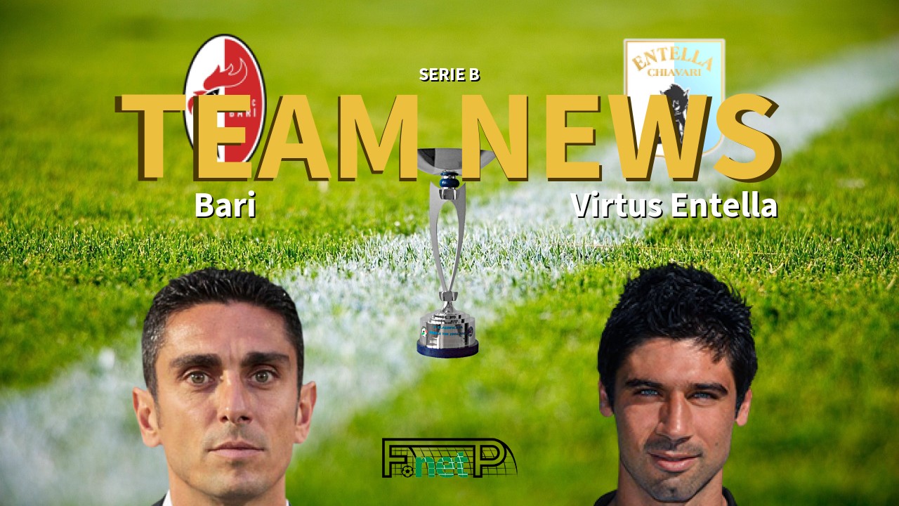 Serie B News: AS Bari vs Entella Confirmed Line-ups