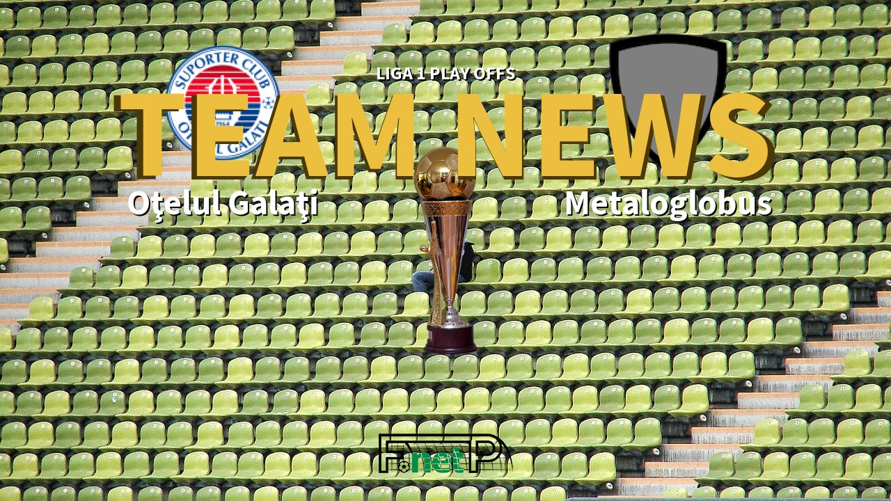 Liga 1 Play Offs News: Oţelul Galaţi vs Metaloglobus Confirmed Line-ups