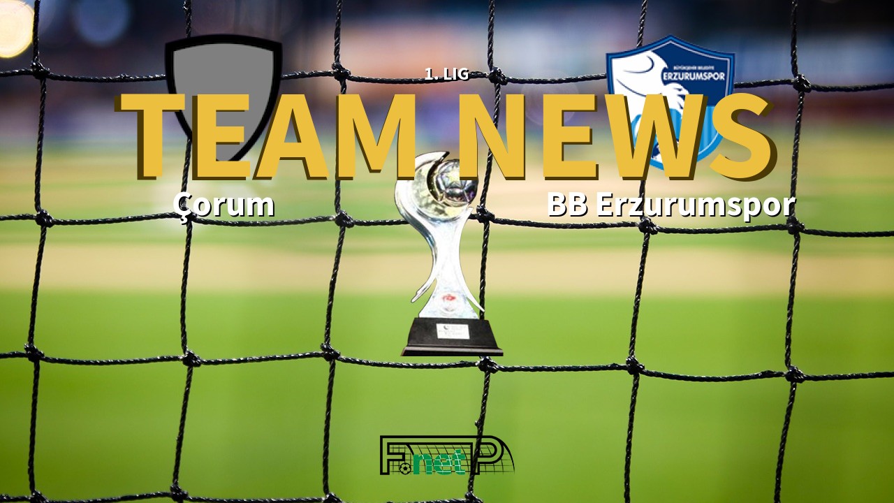 1. Lig News: Corum vs BB Erzurumspor Confirmed Line-ups