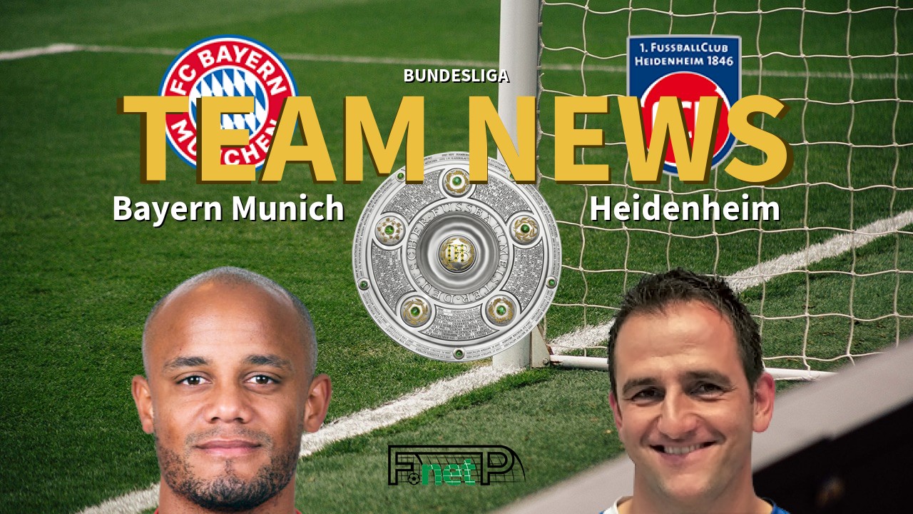 Bundesliga News: Bayern Munich vs Heidenheim Confirmed Line-ups