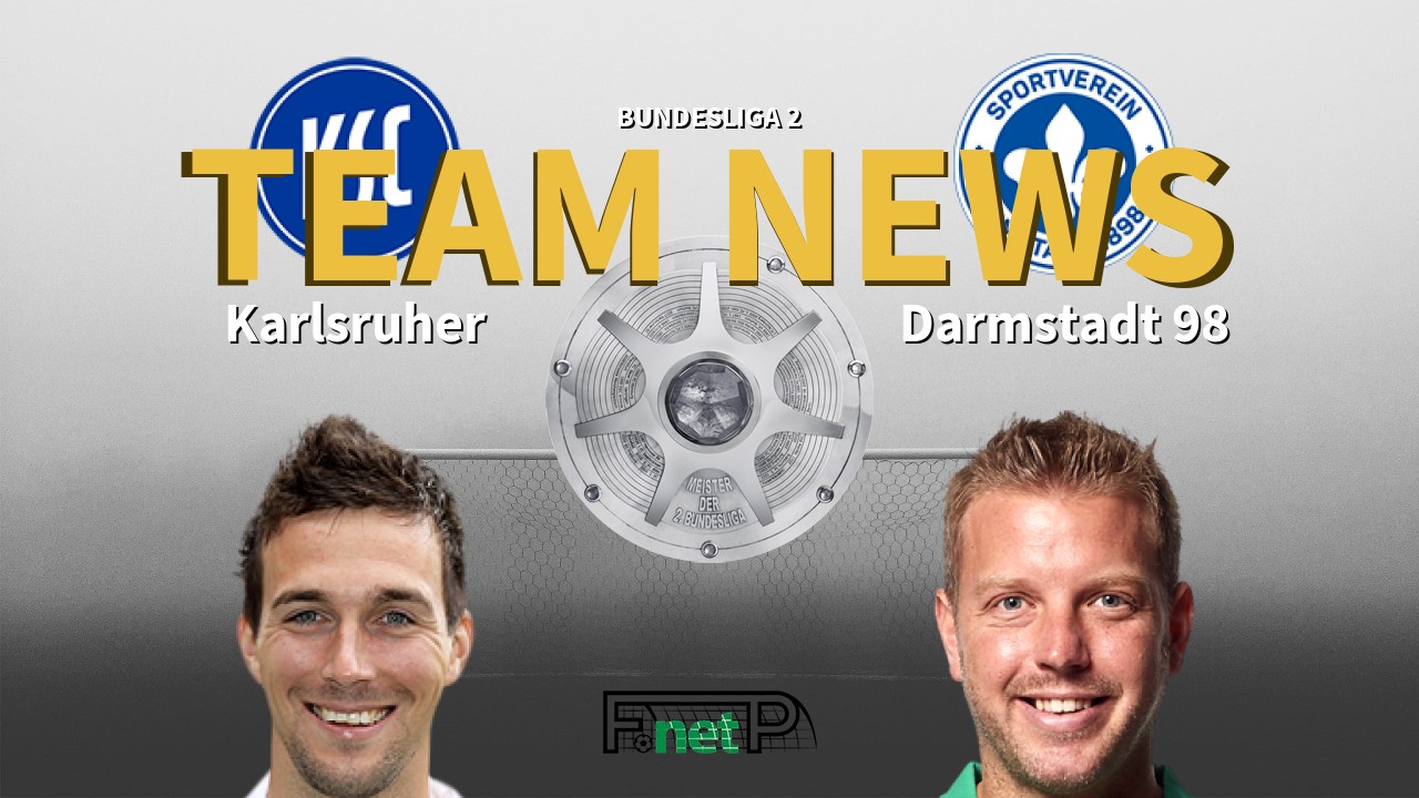 Bundesliga 2 News: Karlsruhe vs Darmstadt Confirmed Line-ups