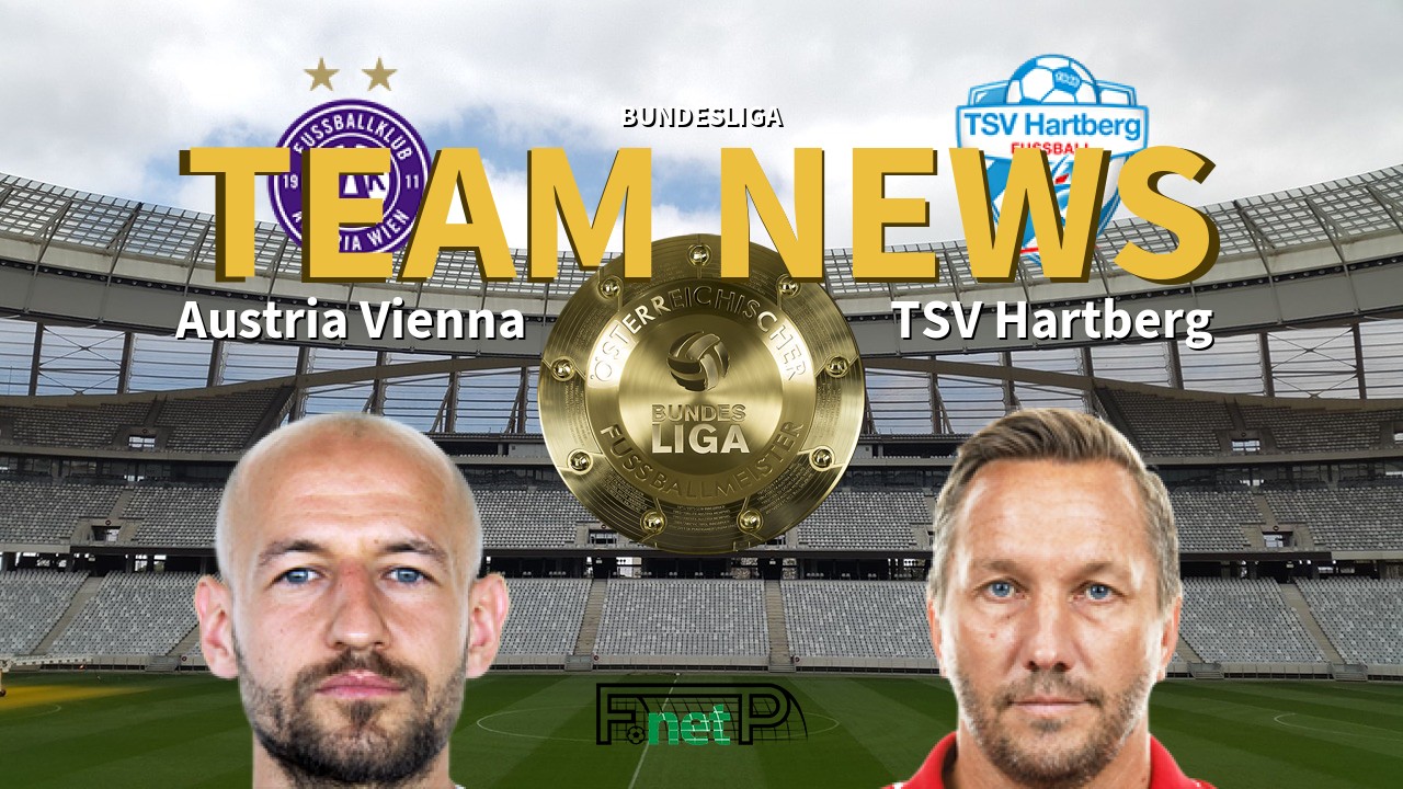 Bundesliga News: Austria Vienna vs TSV Hartberg Confirmed Line-ups