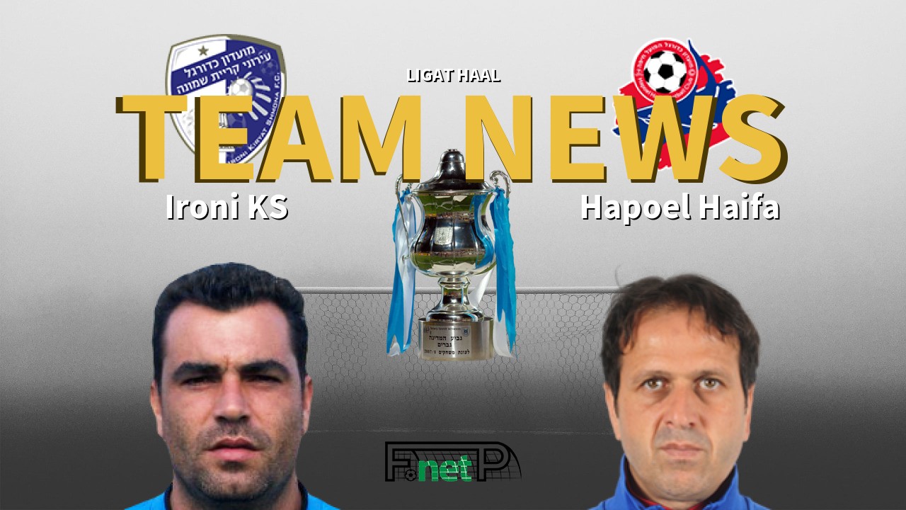 Ligat HaAl News: Ironi Kiryat Shmona vs Hapoel Haifa Confirmed Line-ups